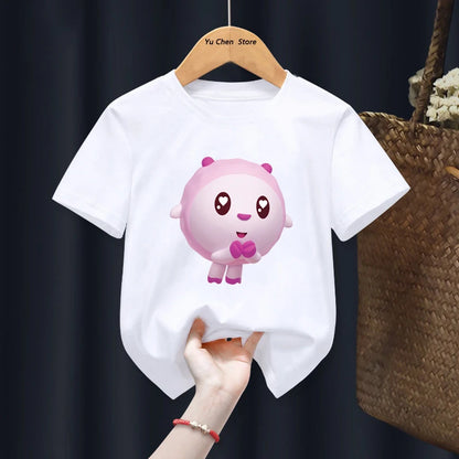 Kawaii BabyRiki T-shirts Boys Girls Cartoon Tshirt Clothes Summer Short Sleeve Kids T shirt BabyRiki For Children Gift tshirt