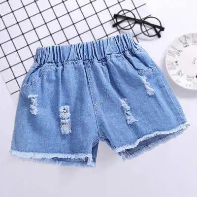 Girls Denim Shorts Teenagers Summer Lace Short Pants Kids Beach Clothes Children's Shorts For Teenage Girls