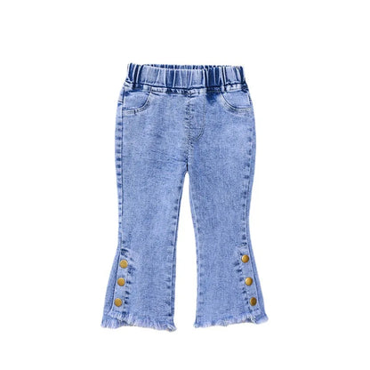 2024 New Baby Girl Pants Lounge jeans Leggings Spring Children Skinny Pant Kid Long Trouser