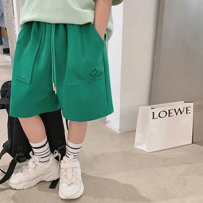 Children Shorts Casual Loose Pants for Kids Candy Color Boys Trousers Teenager Sports Joggers Baby Shool Clothing