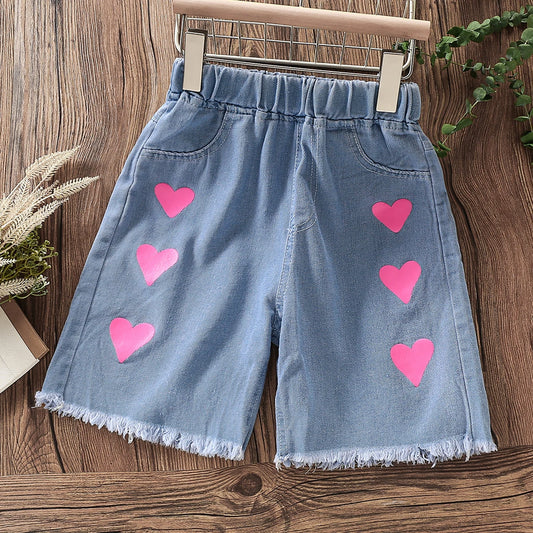 Summer Kids Denim Shorts for Girls Outfits Clothes for Teenagers School Jeans Shorts Children Costumes 4 6 7 8 9 10 12 13 Years