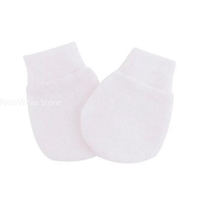 2PCS Baby Anti Scratching Soft Cotton Gloves Newborn Protection Face Scratch Anti-Grab Mittens Kids Infant Handguard Supplies