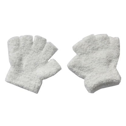 Warm Plush Thick Warm Baby Gloves Winter Plus Velvet Mittens Children Kid Coral Fleece Full Finger Gloves For 1-4Y Kids Gloves