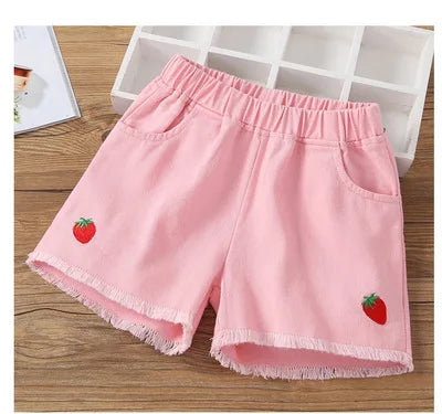 Girls Denim Shorts Teenagers Summer Lace Short Pants Kids Beach Clothes Children's Shorts For Teenage Girls