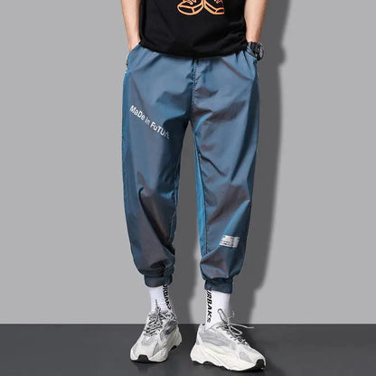 Spring Elegant Fashion Harajuku Slim Fit Ropa Hombre Loose All Match Sport Casual Trousers Gradient Leggings Pockets Harem Pants