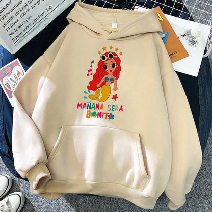 90s Y2k Sweatshirt Woman Hoodie Manana Sera Bonito Bichota Karol G Hoodies Women GraphicTrendy Clothing Streetwear