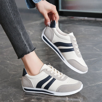 Seasonal New Women Flat Sole Single Shoes Oversized Casual Sports Shoes Running Tennis Low Top Lace Up Women Shoes