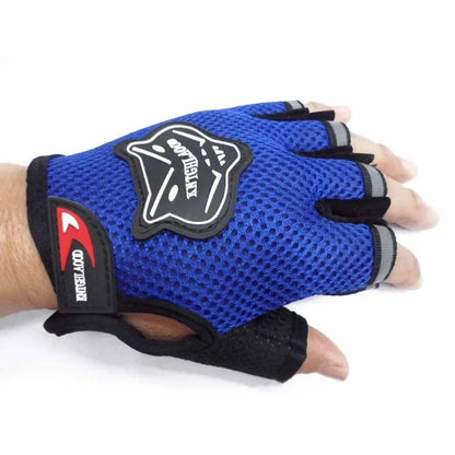 Kids Adult Half Finger Mesh Cycling Gloves Climbing Outdoor Sport Bicycle Bike Children Men Women Anti Slip Breathable Glove