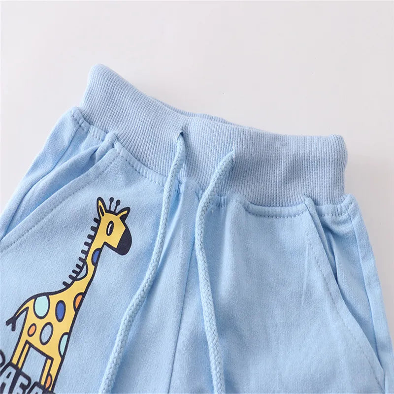 Zeebread Summer Boys Girls Shorts With Smile Print Children's Shorts Drawstring Fashion Hot Selling Baby Trousers Pants