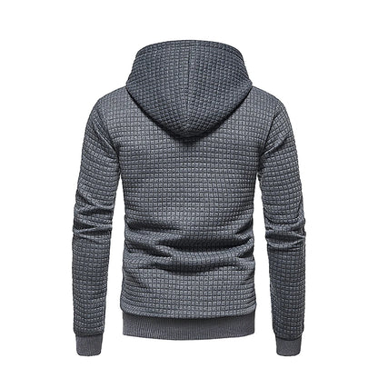 New men's hooded pullover fall casual Slim long-sleeved warm men's sweater knit sweater loose tops outdoor sports men's clothing