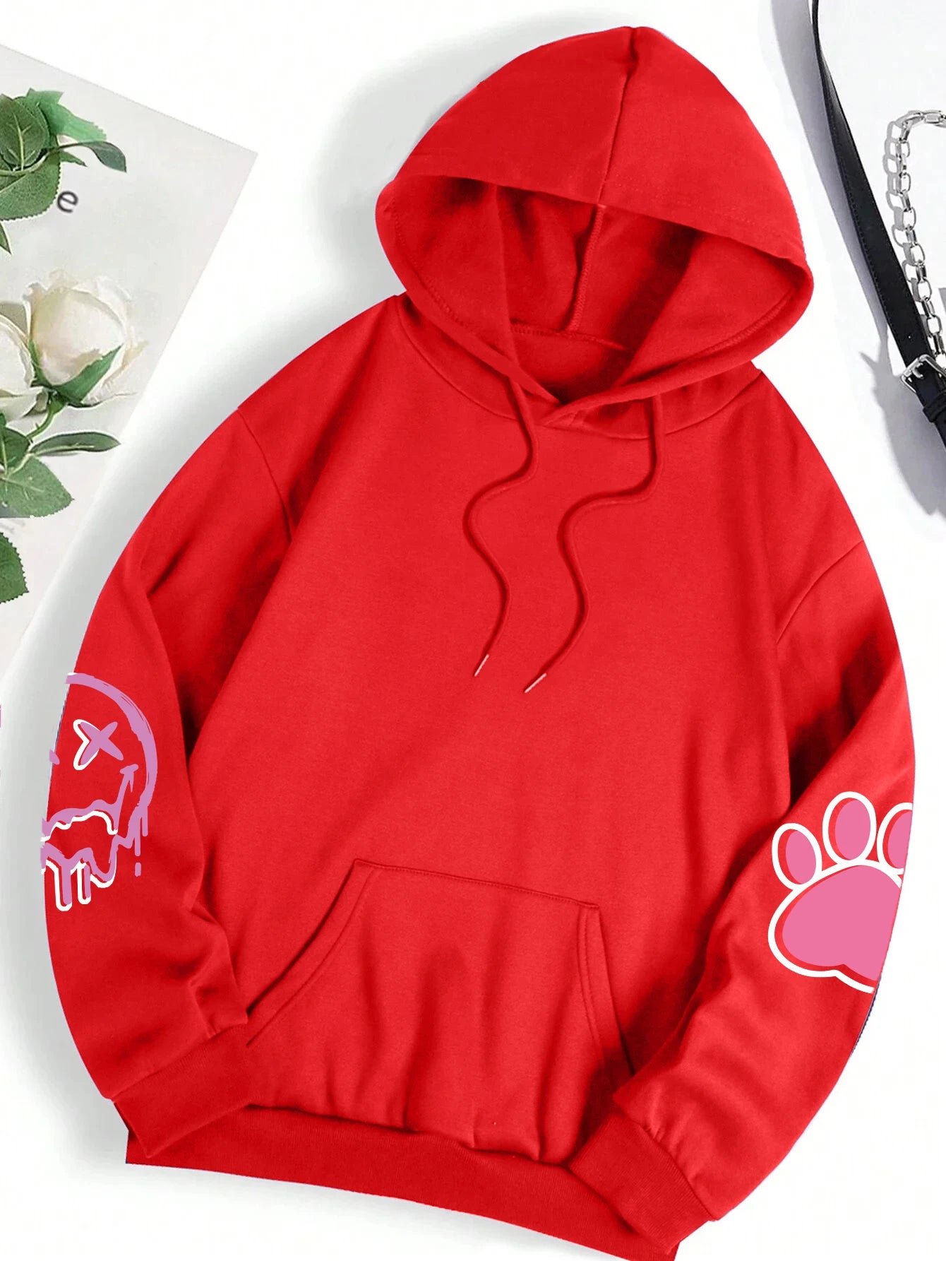 Hip Hop Street Casual Printed Female Hoodies Fashion Hoodie Oversize Loose New Sweatshirts Autumn Warm Fleece Clothing