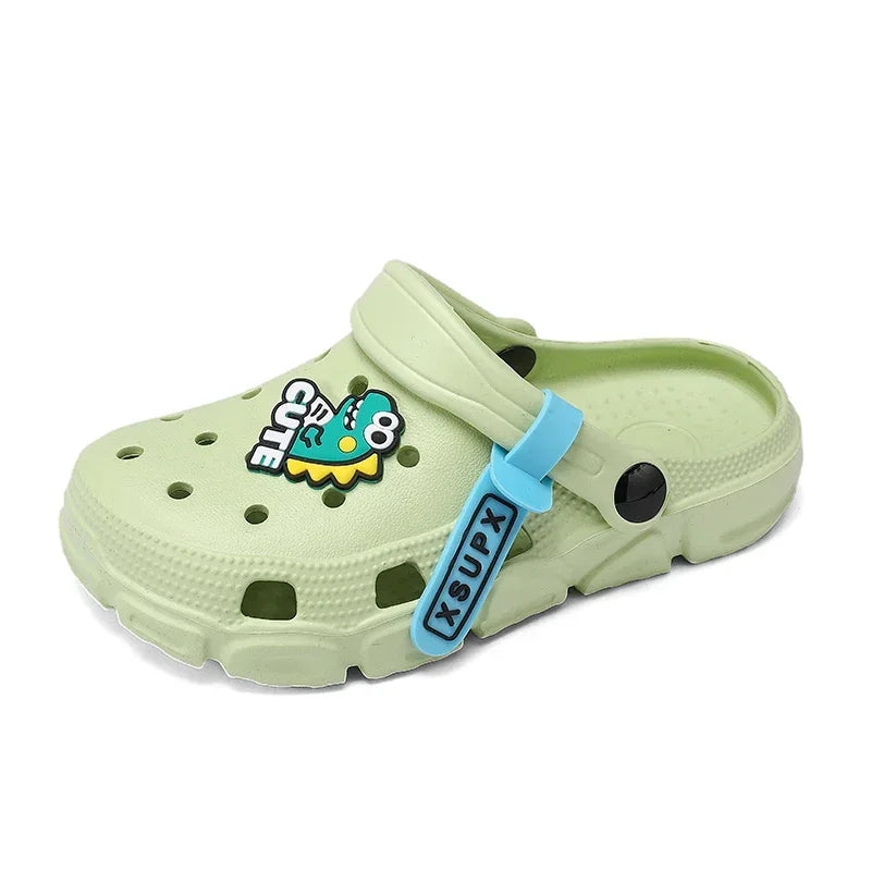 Children Clogs Cartoon Dinosaur Boys Girls Sandals Summer EVA Shoes Soft Cute Beach Water Slippers for Boy