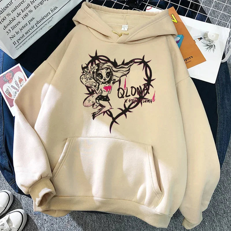 90s Y2k Sweatshirt Woman Hoodie Manana Sera Bonito Bichota Karol G Hoodies Women GraphicTrendy Clothing Streetwear