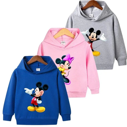 Children's clothing Boys Girls Minnie Mickey sweatshirt Kawaii long sleeve jumper clothes Cartoon hoodie Autumn Winter tops