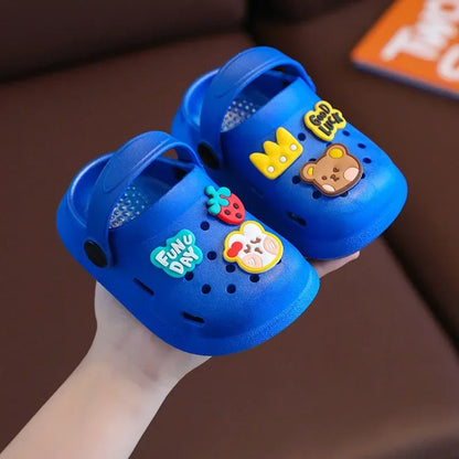 Flip Flops for Children Toddler Slippers Kids Summer Beach Shoes Girls Cartoon Home Slippers Boy Infant Sandals Slides Baby 1-8Y