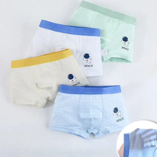 Summer Kid Thin Mesh Breathable Panties for Boy Cute Print Knicker Soft Comfort  Antibacterial Underwear 3+y Young Child Clothes