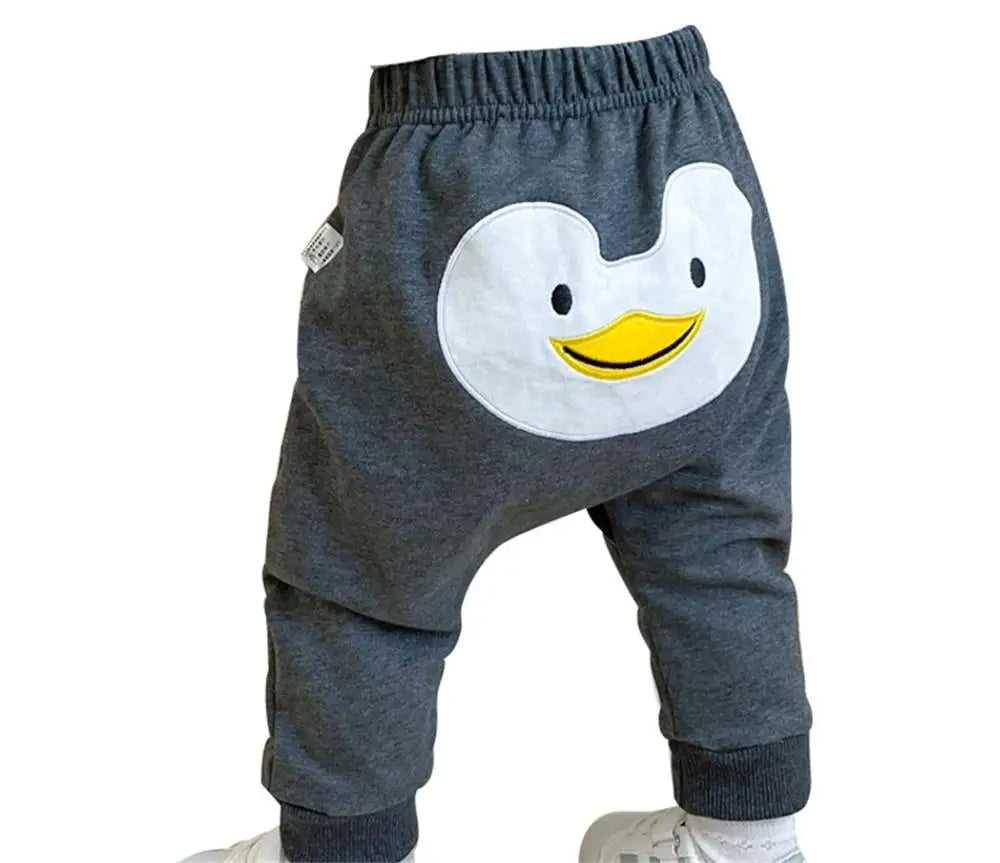 Baby Pants Spring Autumn Cute Cartoon Harem Pants Boys Girls Loose Casual Pants Infant Fashionable Versatile Pants