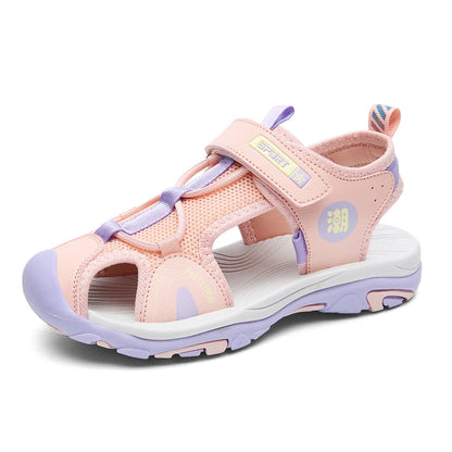 Fashion Kids Sandals Breathable Boys Non Slip Beach Sandals Outdoor Summer Children's Girl Closed Toe Sandals