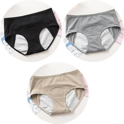 3pcs Cute Cartoon Girls Menstrual  Panties For Teenager Leakproof Physiological Period Underwear Children Panties for periods