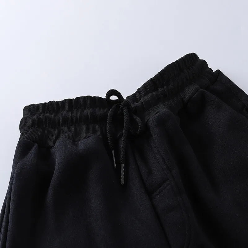 Mens Casual Pants Autumn Winter Fleece Sweatpants Men Running Jogger Sports Gym Trousers Fashion Solid Color Workout Long Pants