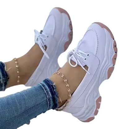 2024 Women Sneakers Platform Casual Breathable Sport Design Vulcanized Shoes Fashion Tennis Female Footwear Zapatillas Mujer