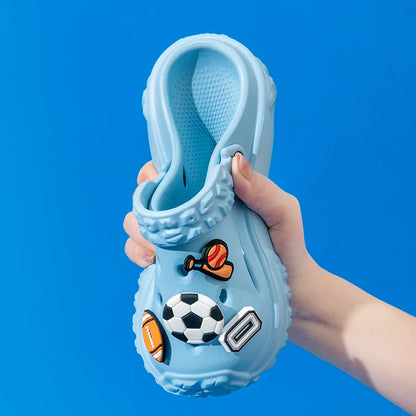 Children's slippers Boys' slippers Summer girls' non-slip Boys Medium and large children's soft soles non-slip beach shoes