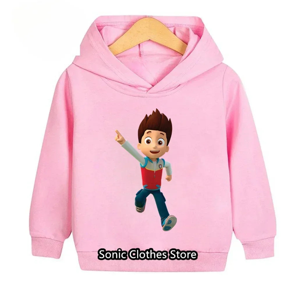 Kawaii Paw Patrols Hoodie Sweater Sweatshirts Spring Autumn Clothes Kid Baby Girls Boys Child Toddler Clothes Birthday Gift