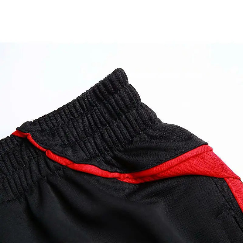 Summer Men Thin Striped Sweatpants Basketball Football Training Joggers Gym Outdoor Hiking Cycling Sports Quick Dry Capris Pants