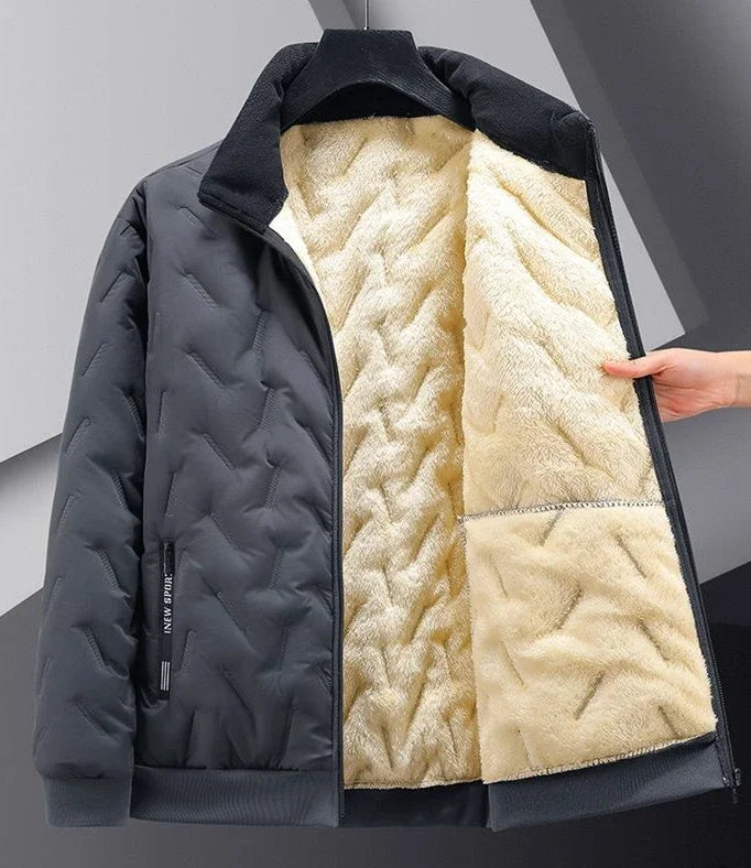 Man Padded Coat Lamb Parkas Korean Luxury Clothing Padding Modern Down Jackets For Men Winter Outerwears 2024 Comfortable Cold