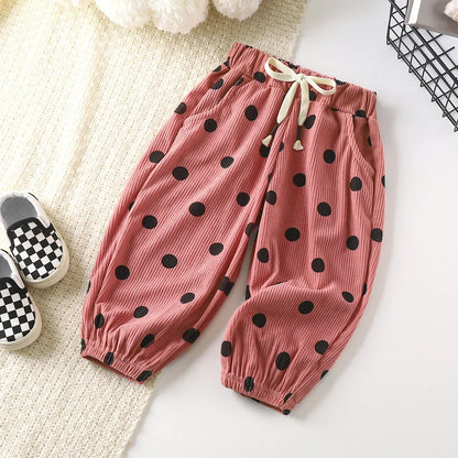 Children Pants 2023 Autumn Winter Trousers for Kids Thicken Boys Girls Joggers Korean Lantern Trouser Baby Sweatpants 1-8