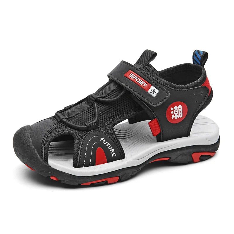 Fashion Kids Sandals Breathable Boys Non Slip Beach Sandals Outdoor Summer Children's Girl Closed Toe Sandals