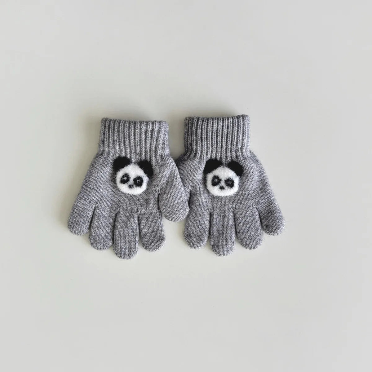 3-6 Years Children's Gloves Autumn and Winter Fashion Girls Boys Knitted Warm Cartoon Super Cute Five-finger Gloves Wholesale