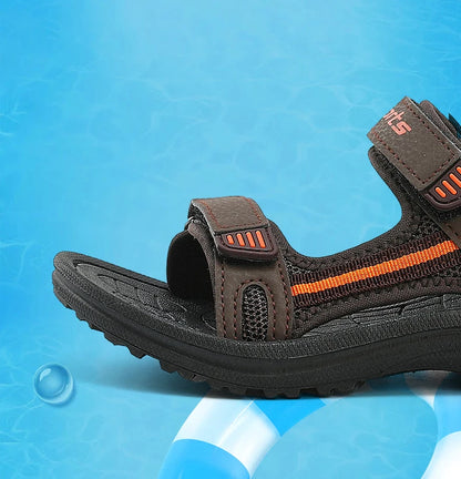 Summer Beach Water Children Sandals Fashion Shoes Lightweight Non-slip Soft Bottom Shading Leather Boys Comfortable