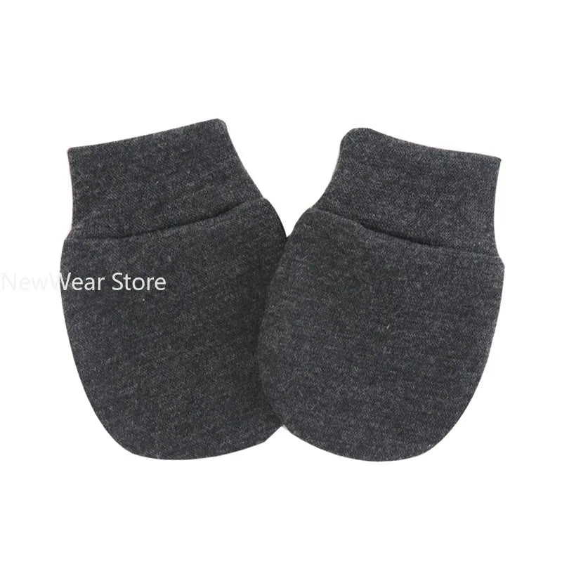 2PCS Baby Anti Scratching Soft Cotton Gloves Newborn Protection Face Scratch Anti-Grab Mittens Kids Infant Handguard Supplies