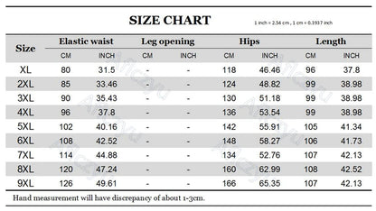 Linen Pants Men Baggy Jogger Pants Plus Size 9XL Summer Ankle-length Pants Male Solid Color Bottom Big Size 9XL