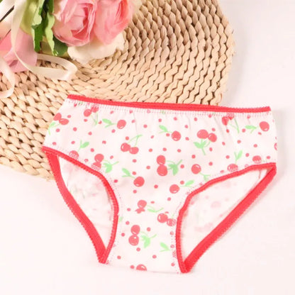 4pcs Girl Panties Kids Underwear Baby Pants Shorts Briefs Cotton Underpants 2-12Years