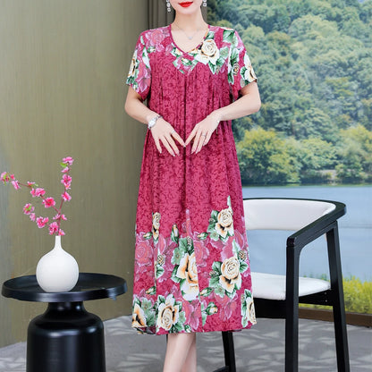 New 2024 Women Dress Female Casual short Sleeve cotton Dresses loose solid Vintage Sweet Clothing Vestidos  vestido verano