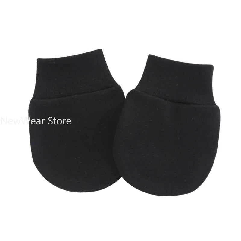 2PCS Baby Anti Scratching Soft Cotton Gloves Newborn Protection Face Scratch Anti-Grab Mittens Kids Infant Handguard Supplies