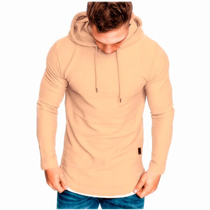 MRMT 2024 Brand New Men's Solid Color Hooded Casual Sports Long-Sleeved T-Shirt Pullover For Male Men's Hoodies Sweatshirts Tops