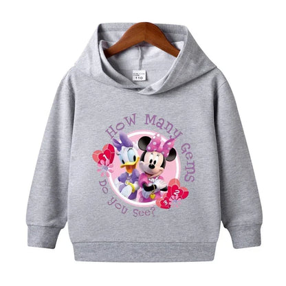 Kids Clothes Boys Girls Minnie Mickey Sweatshirts Baby Boys Girls Pullover Hoodies Clothes Cartoon Hoody Infant Spring Clothes