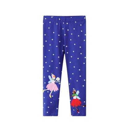 Jumping Meters 2-7T Striped Bee Girls Fairy Tale Children's Leggings Pants Hot Selling Kids Skinny Trousers Full Pencil Pants