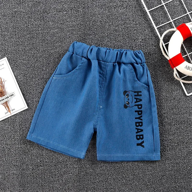 Boys Shorts 2024 Summer Fashion Jogger for Kids Denim Toddler Pants Soft Shorts for Girls 1-6years Children Outfits Clothing