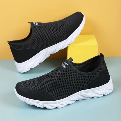 Breathable Summer Summer Sneakers Men Casual Sport Shoes Light Weight Mesh Footwear For Running Slip On Walking Shoes