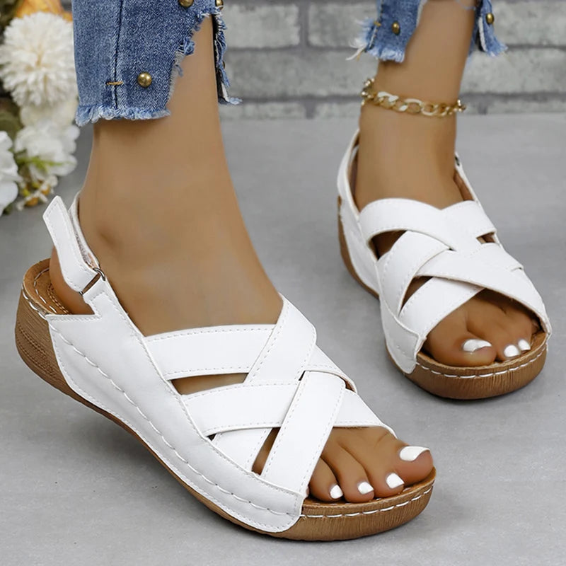 Shoes Sandals Women Summer Soft Ladies Shoes Outdoor Women's Shoes Wedge Women Shoe Plus Size Footwear Sandal Women Female