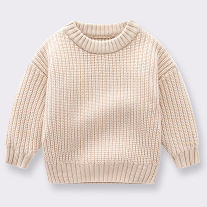 Baby Sweaters Autumn Winter Kids Boys Girls Long Sleeve Pure Color Knit Sweater Baby Kids Boys Girls Pullover Sweaters Clothes