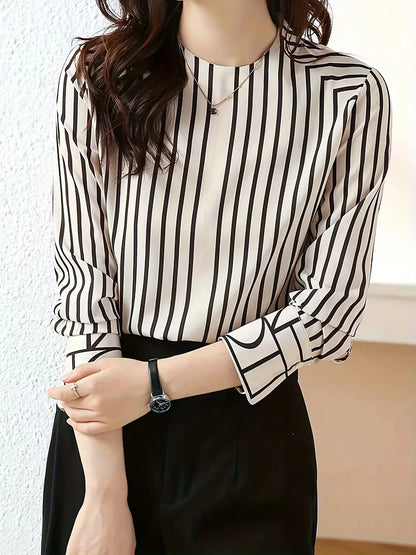 Fashion Women's Blouses New elegant office ladies shirts Blusas Mujer Long Sleeve bottoming Shirts Tops