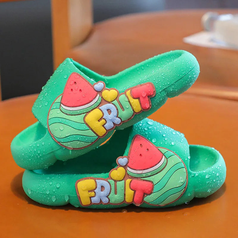 Children's Slippers Summer New 2024 Girls Indoor Non-Slip Baby Sandals Cartoon Cute Girls Boys Slippers