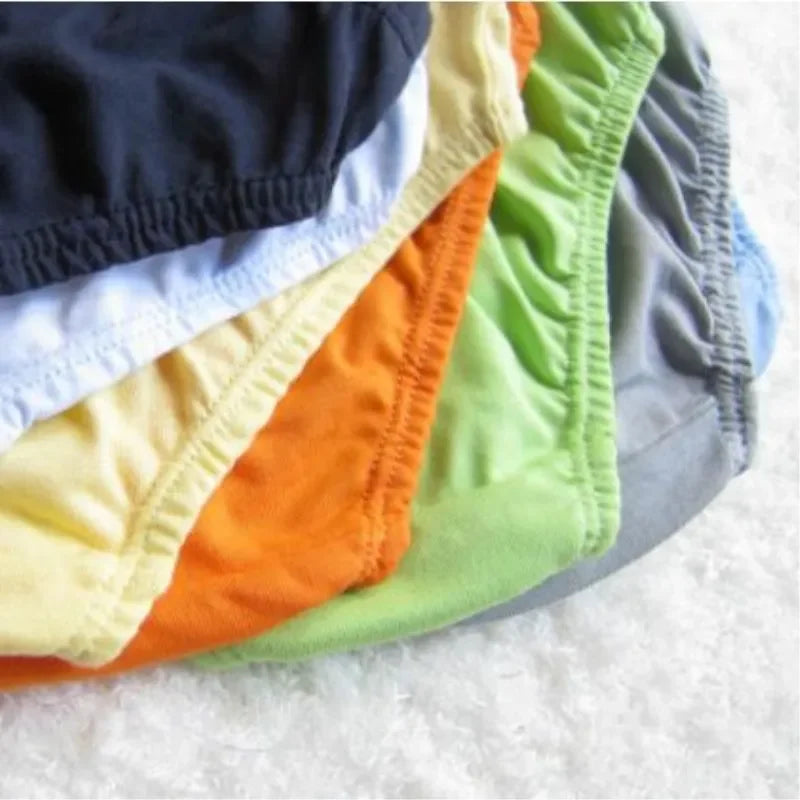 6/12PC boys Solid Underwear Kids Cute Panties Children Soft Cotton Underpants