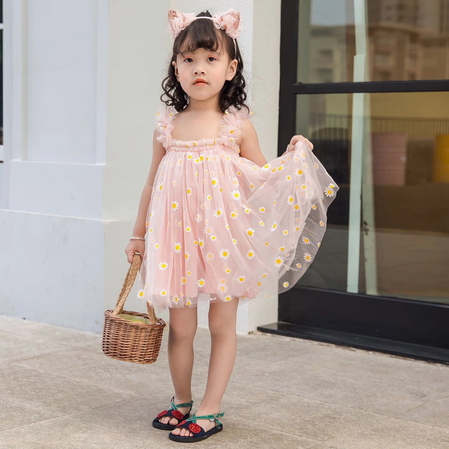 Baby Girls Tulle Tutu Dress Birthday Party Tulle Layered  Babydoll Dresses Size 6 Months-5 Years