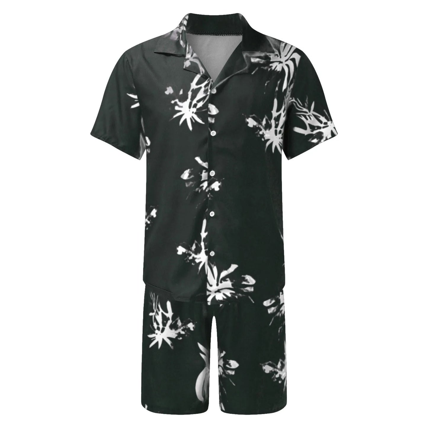 Men Shirt Sets 3d Print Coconut Tree Short Sleeve Casual Shirt Oversized Beach Shorts Summer Streetwear Hawaiian Suits Clothes